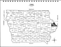 Iowa State Map, Jackson County 1980